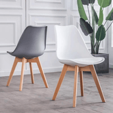 Ralph Simple Cushion Padded Plastic Side Chair